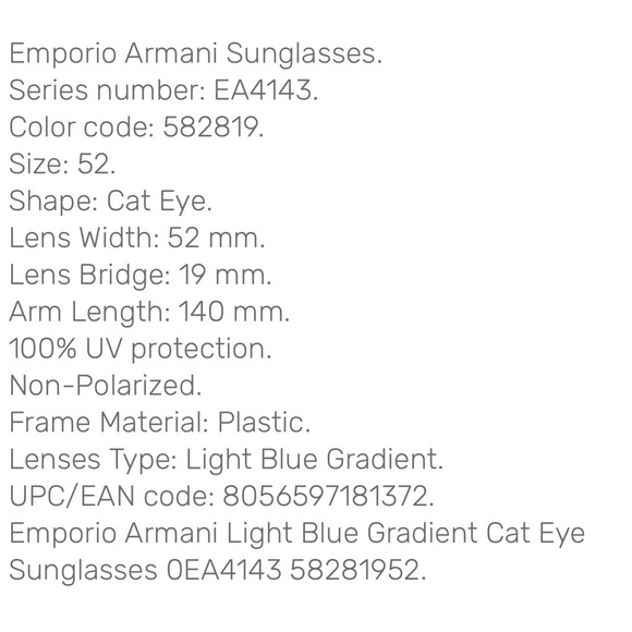 Emporio Armani Sunglasses